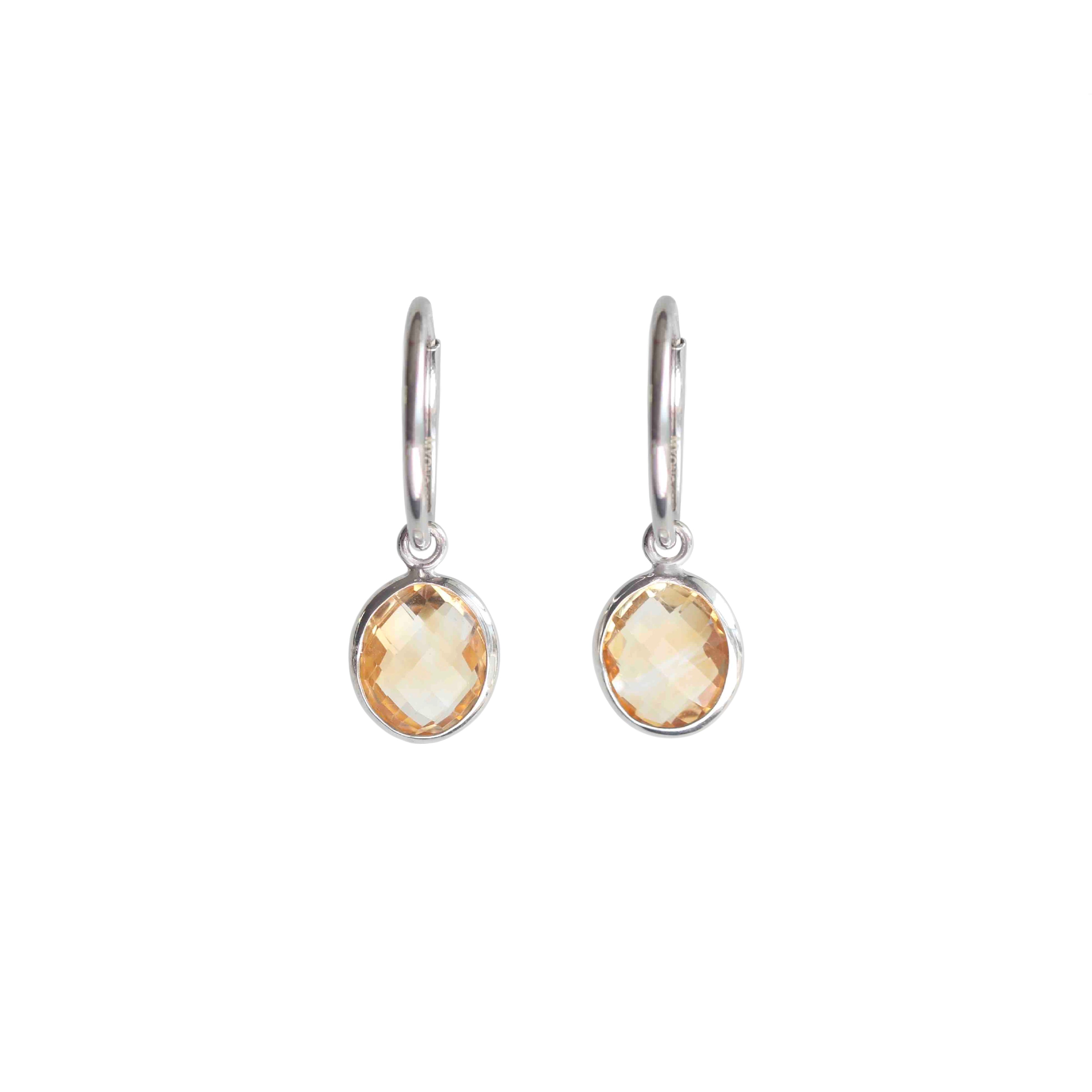 10x14 mm Teardrop Halo Citrine Hoop Earrings with Cubiz Zirconia in 925 Sterling outlets Silver | Halo Citrine Hoop Earrings | Gems Barn