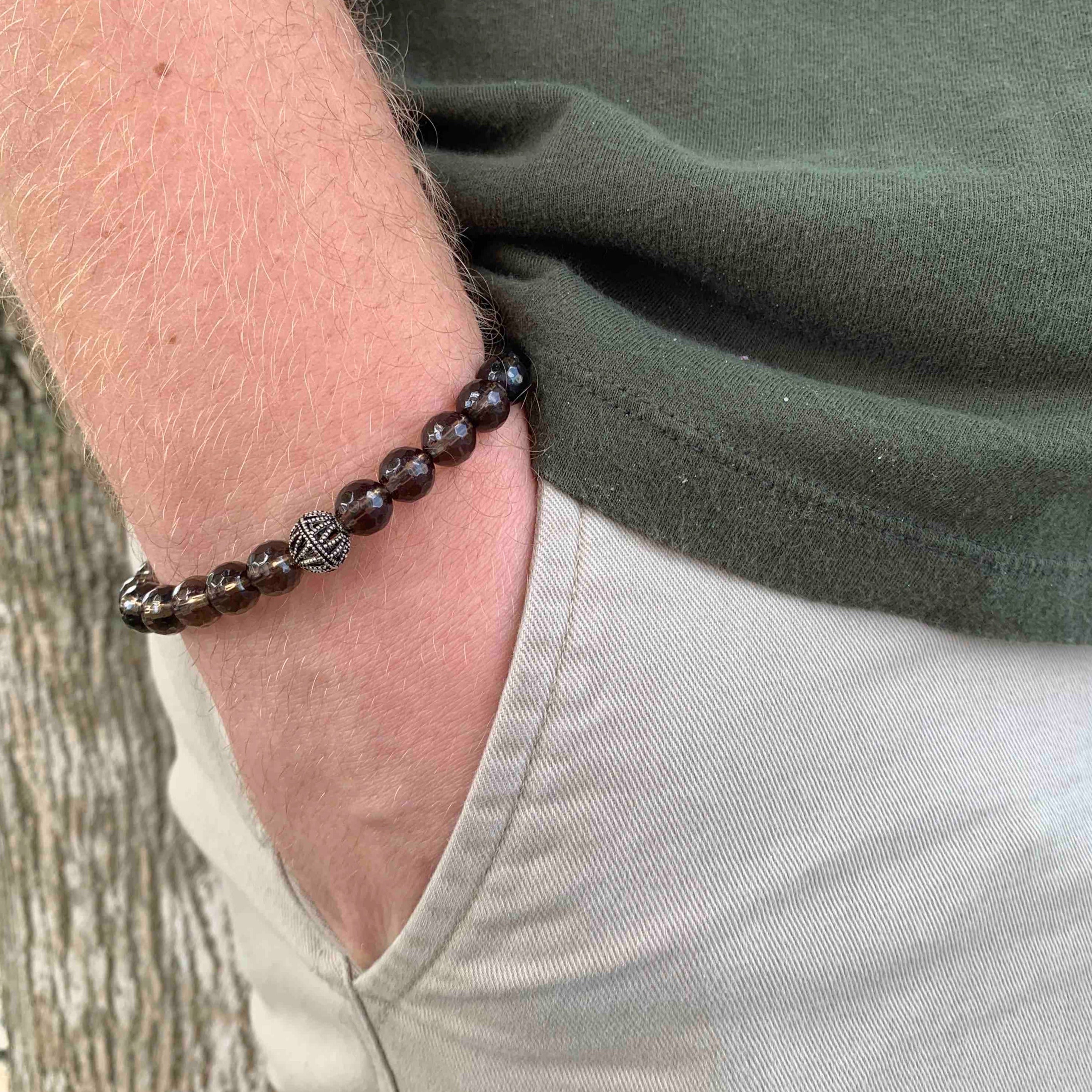 Men's bracelet, peridot bracelet for men, August birthstone gift birth –  Jasper Rocks