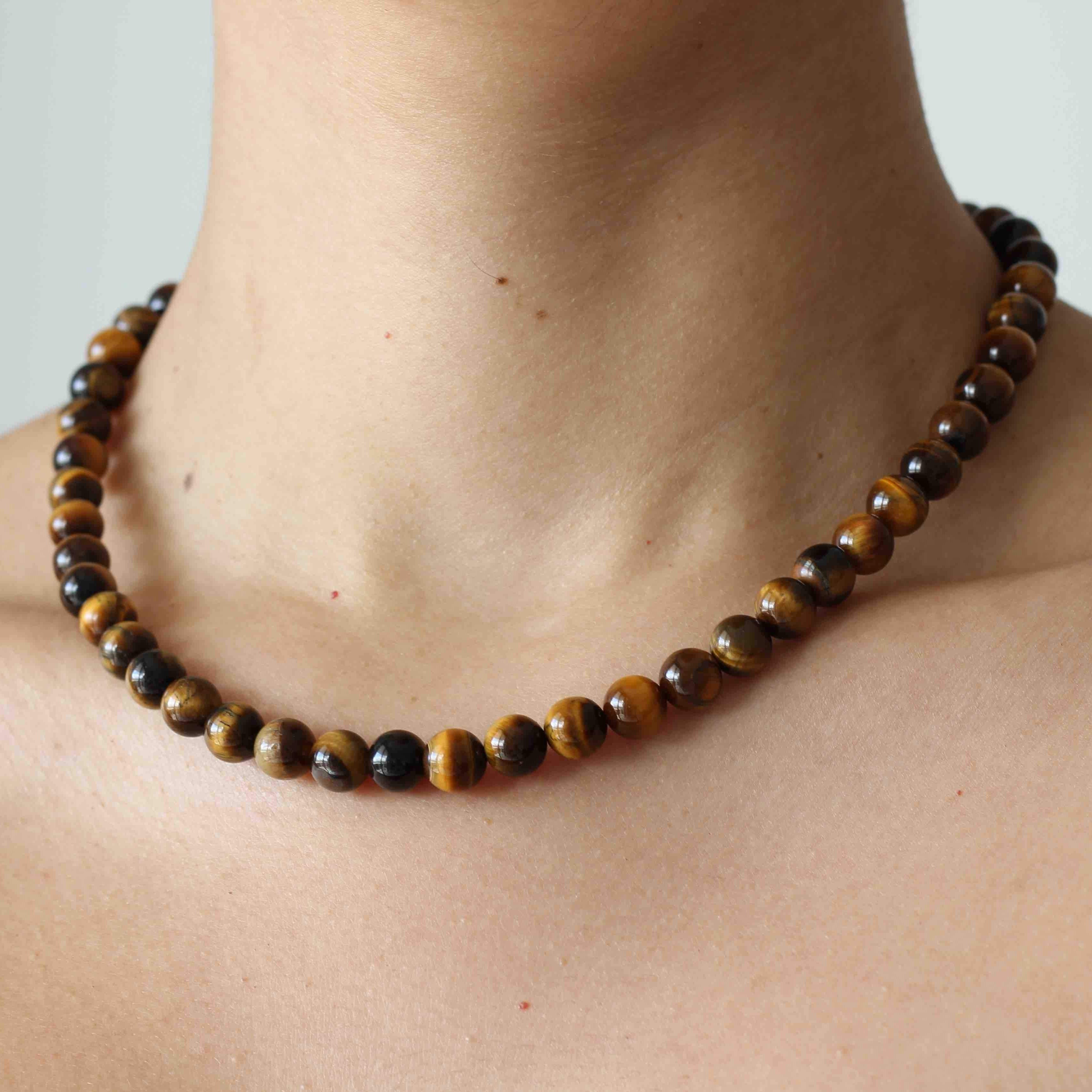 Tiger deals beads necklace