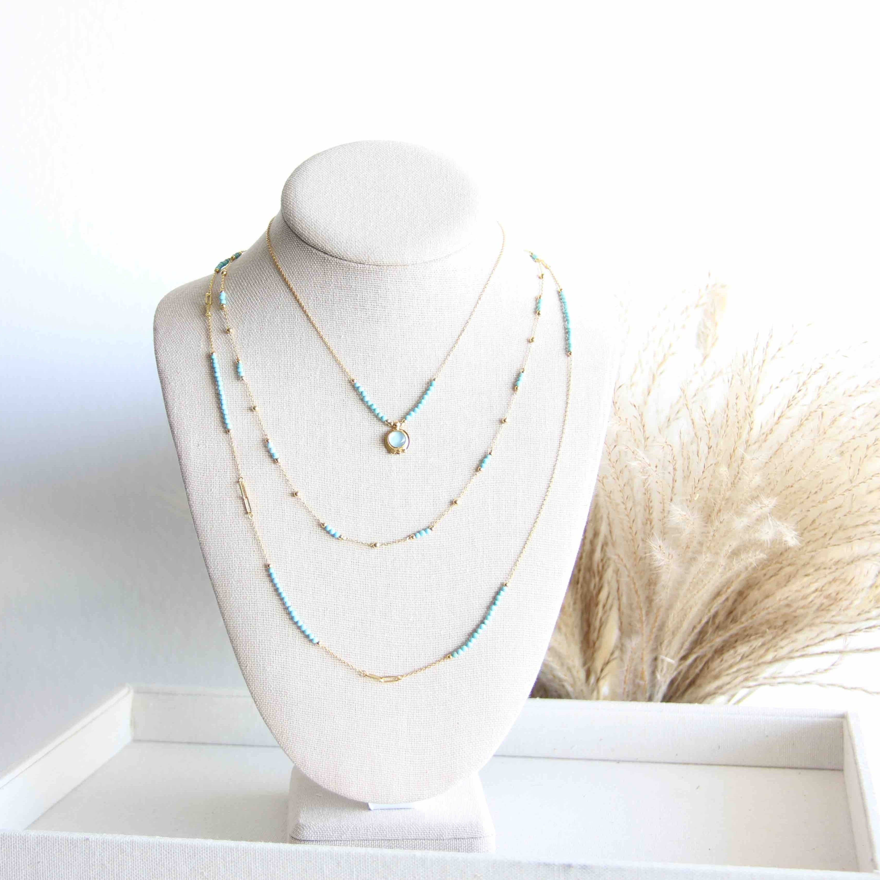 Lab-Created Opal Layered Necklace Sterling Silver | Kay Outlet